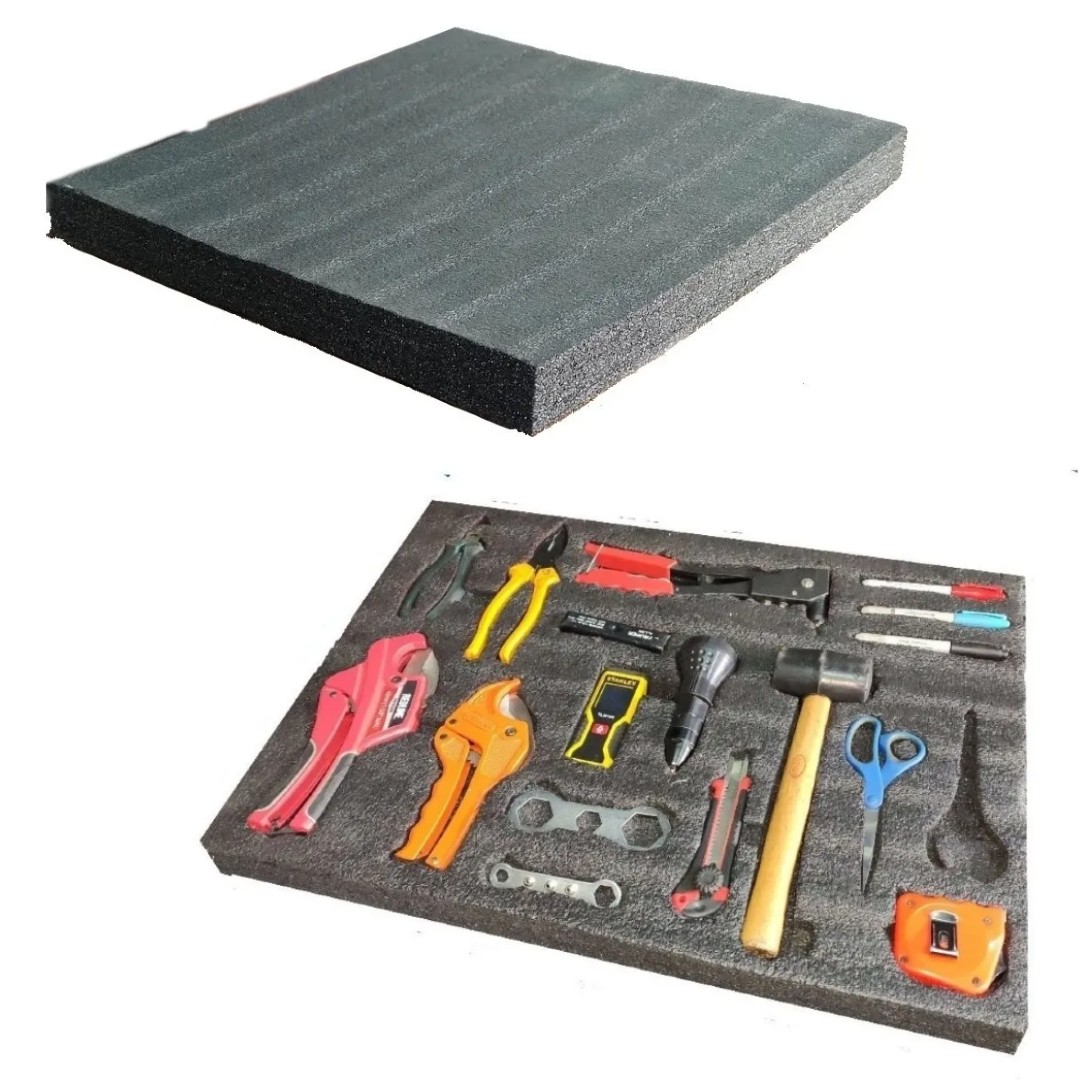  5S Organizador de espuma para caja de herramientas, espuma  personalizada para herramientas, 2 colores : Herramientas y Mejoras del  Hogar